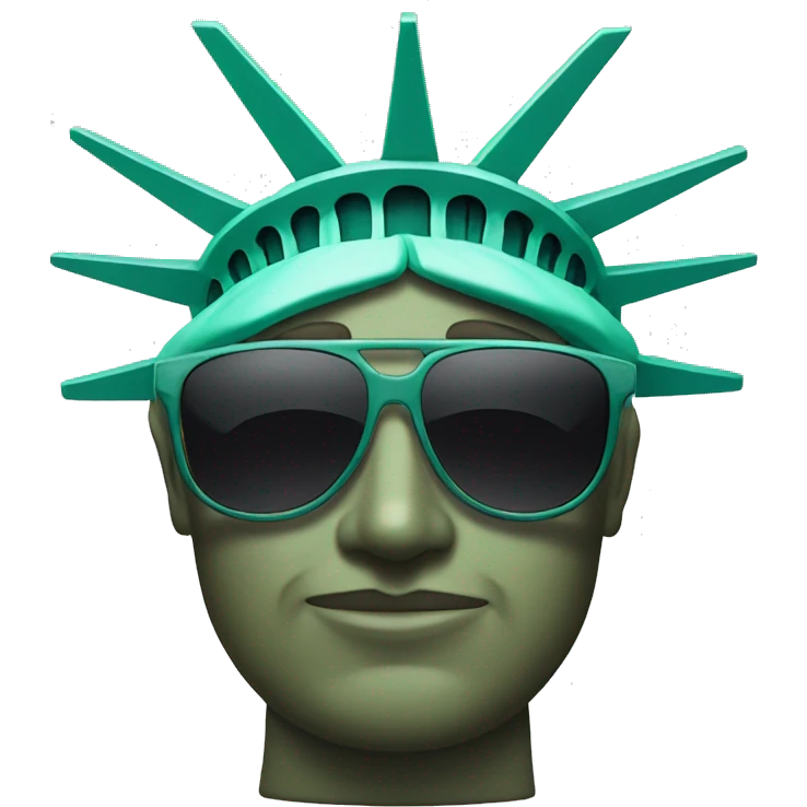 Statue of Liberty in sunglasses  emoji