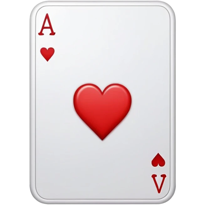 ace of hearts playing card emoji