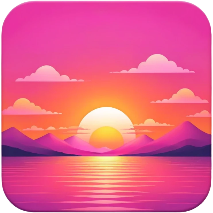 pink sunset emoji