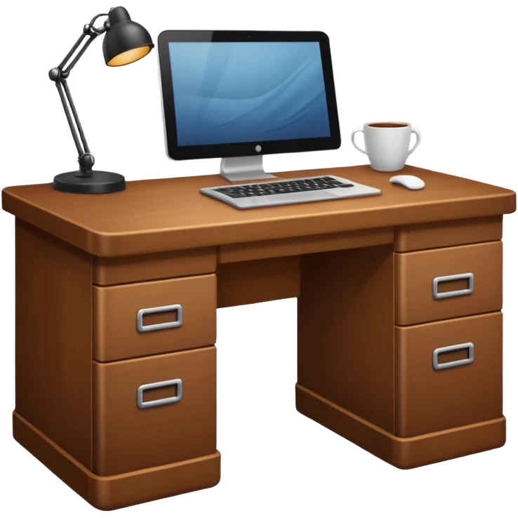 wood desk  emoji