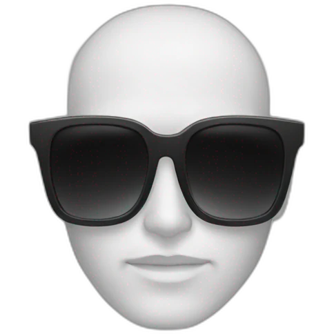 Emoji Neo of matrix with sunglasses emoji