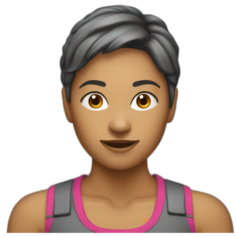 personal treiner woman emoji
