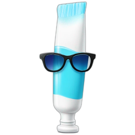 Toothpaste wearing sunglasses  emoji