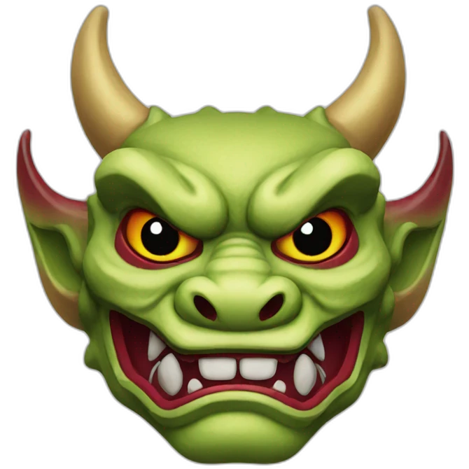 oni dragon japanese mask emoji