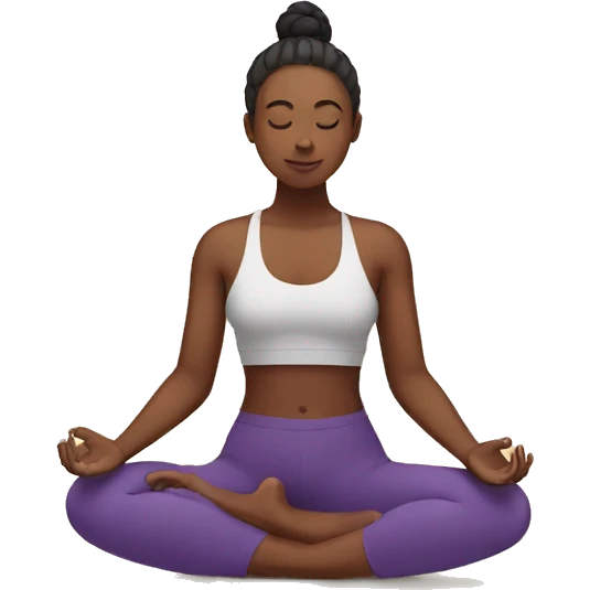 yoga nonbinary person emoji