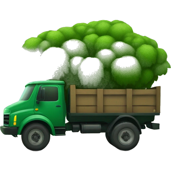 Forest like green Truck without a trailer emoji