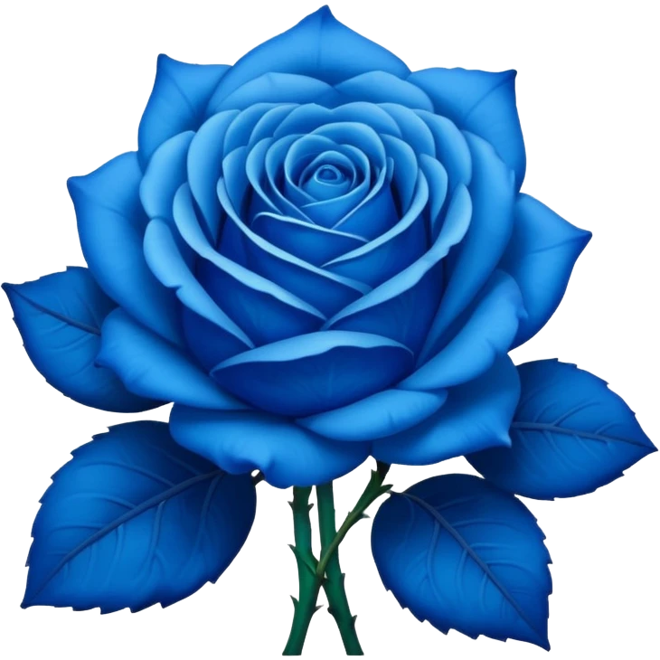 blue rose with eyes emoji