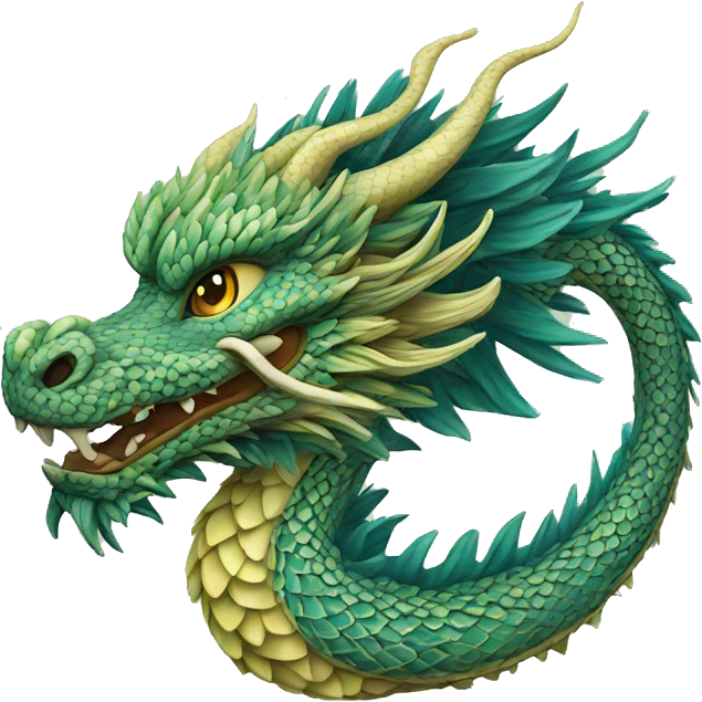 Eastern dragon intricate patterns  emoji