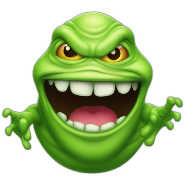 slimer wearing underwear emoji