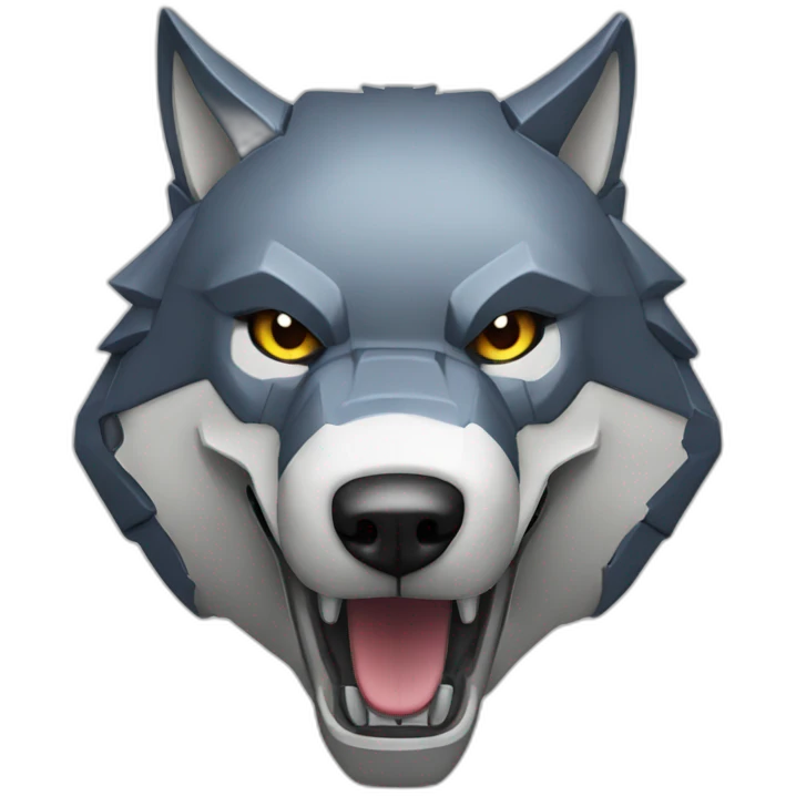 mecha wolf head emoji