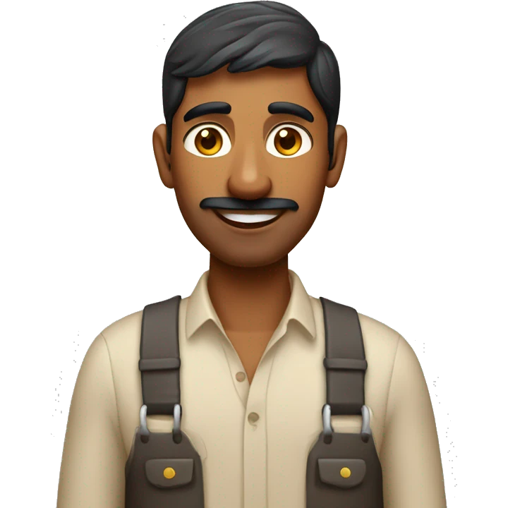indian dairy farmer with cow emoji