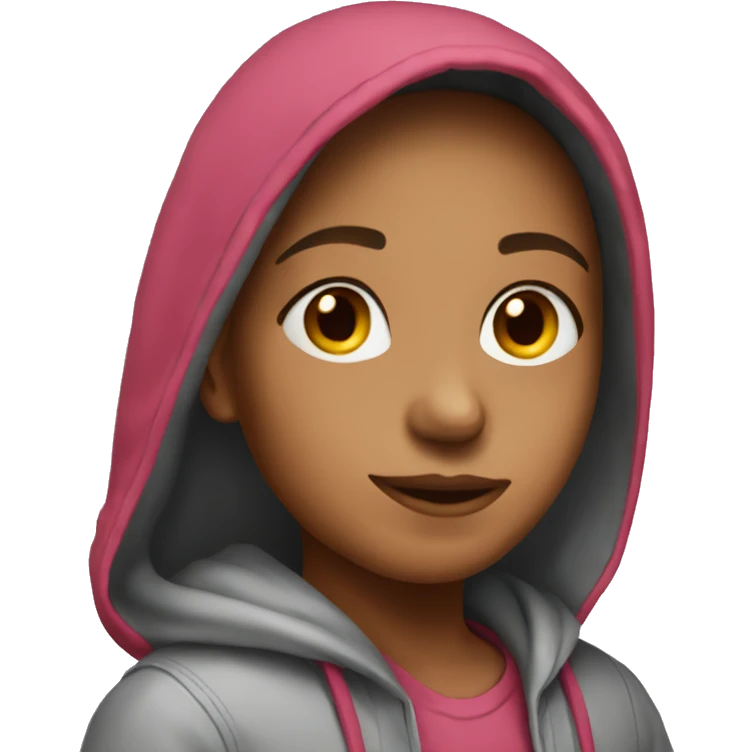 Hailey with hoodie  emoji