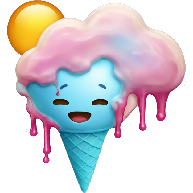 supernova,melting ice cream,19-25 woman emoji