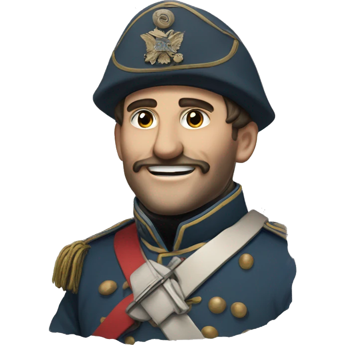 smiling French soldier in the Crimean War emoji