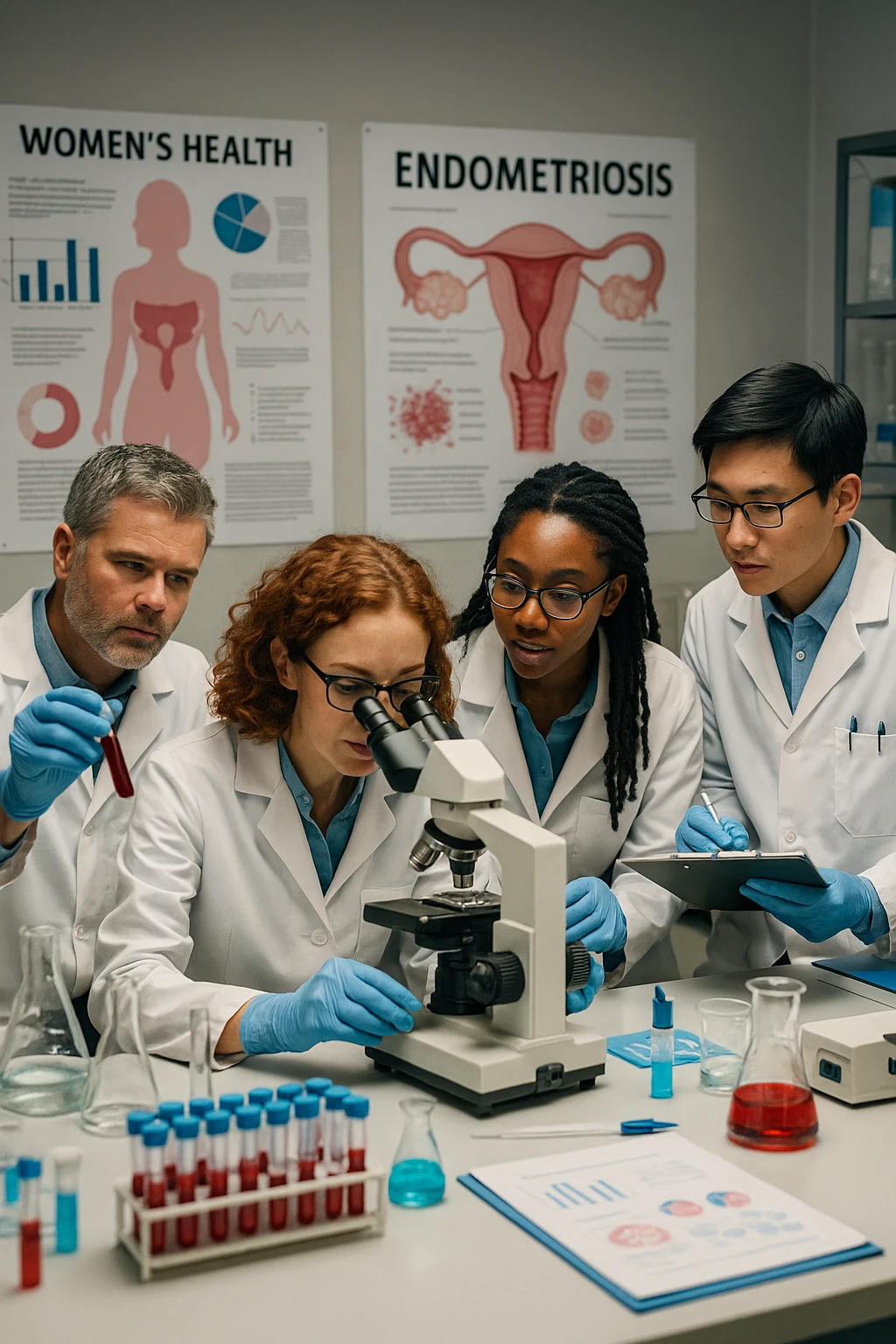 Scienziati americani che studiano l'endometriosi emoji