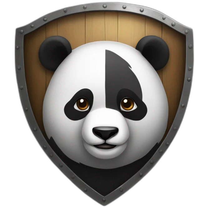 panda ho l d shield emoji