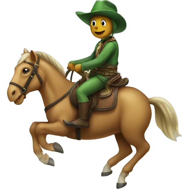 Turtle riding a horse emoji