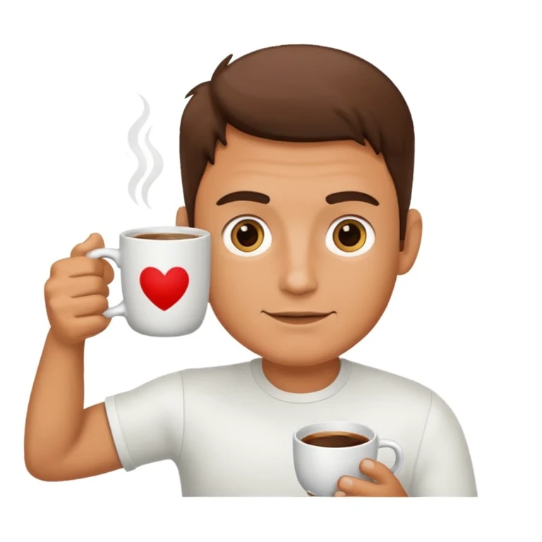 Kahve içen adam emoji