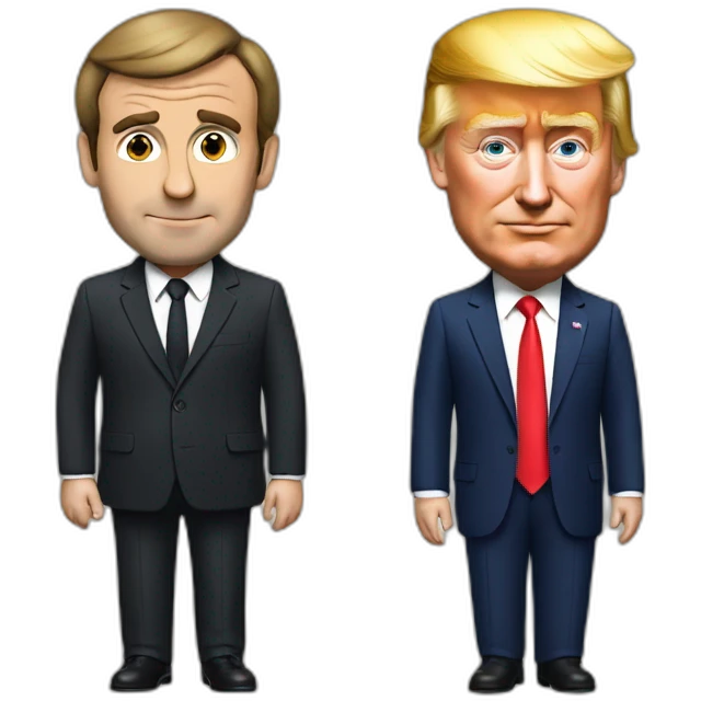 Macron and trump emoji