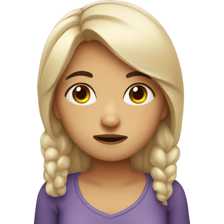 Tired girl emoji