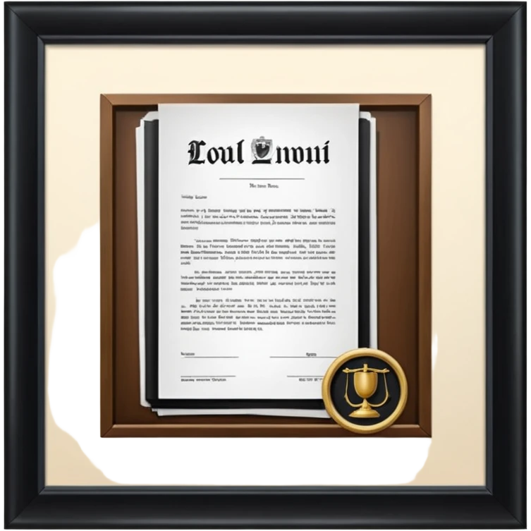Courtroom Items, Legal Document – official case file or contract

 emoji