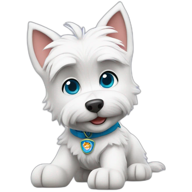 paw patrol westie emoji