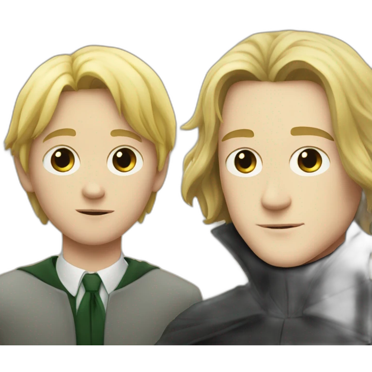 snape standing next to blonde boy emoji