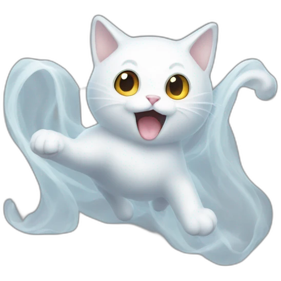 ghost-floating-in-the-air-cat emoji
