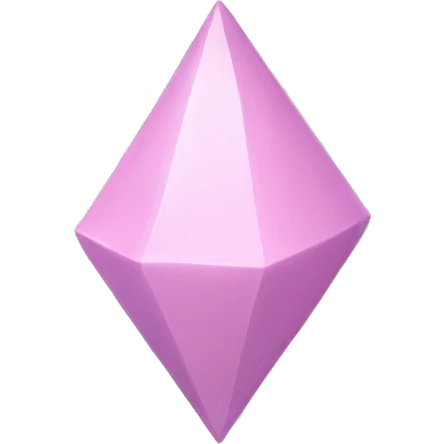 Pastel light pink plumbob sims emoji