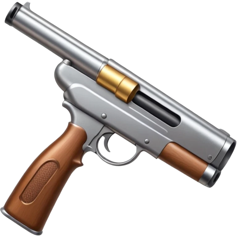 Create an emoji that’s sucking on the barrel of a shotgun emoji