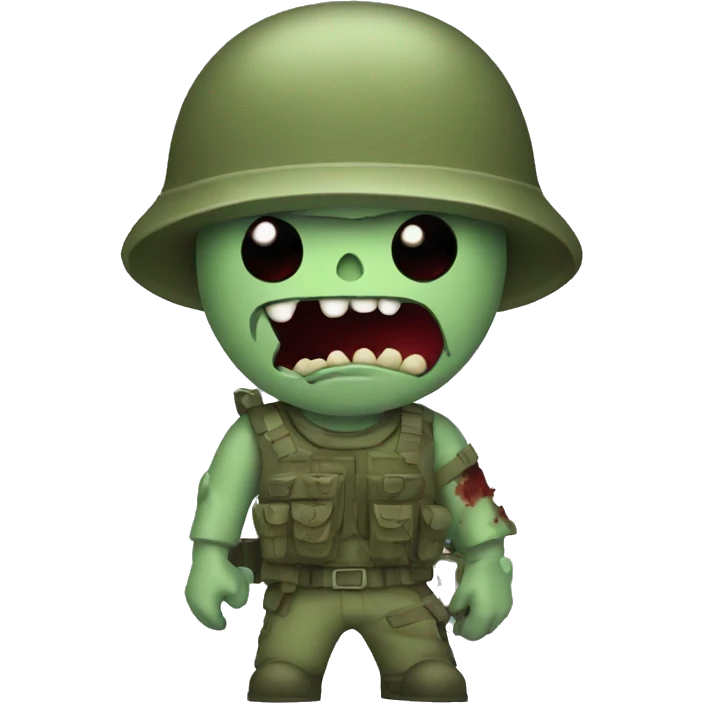 Zombie soldier emoji
