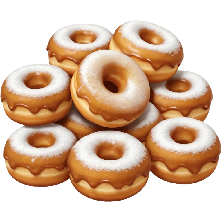 Mini sugar covered donut holes  emoji