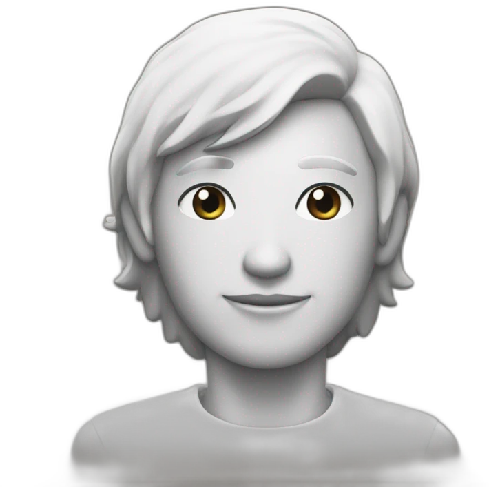 persona poco heterosexual señalando emoji