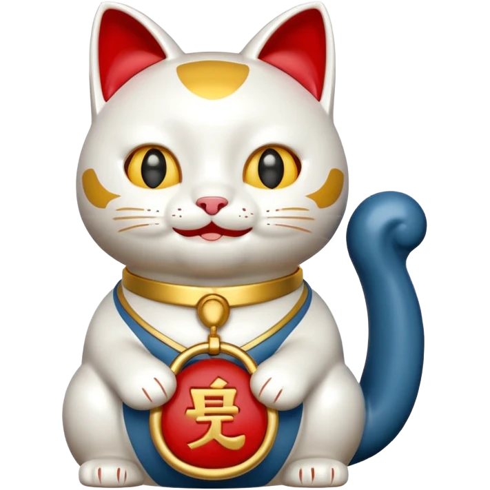 Lucky cat emoji