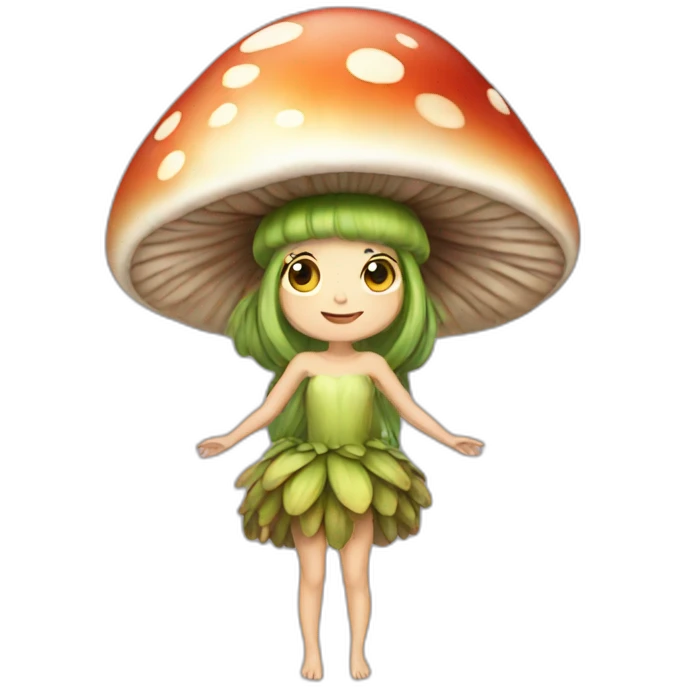 mushroom fairy emoji