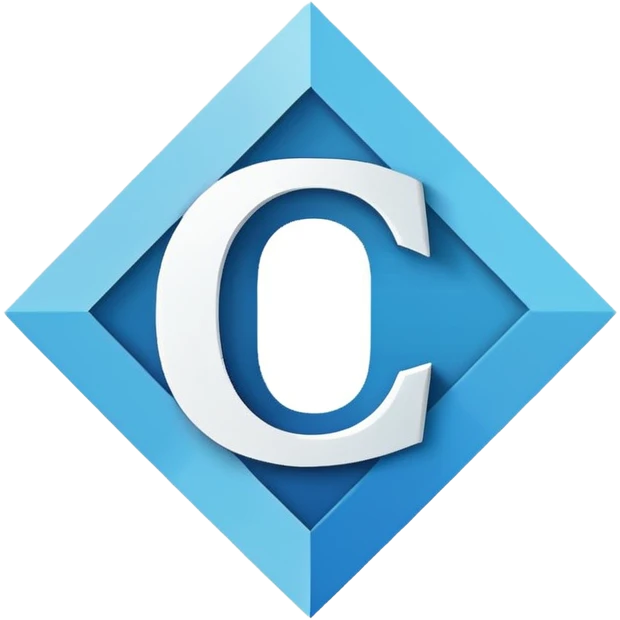 логотип форм ромб и в нём буква С emoji