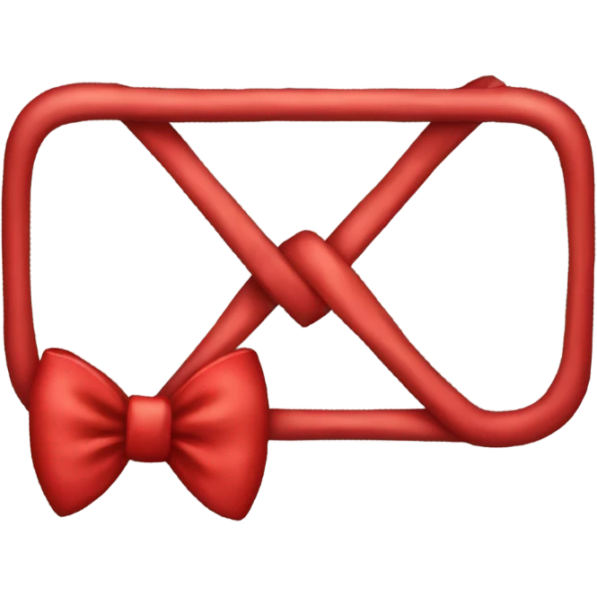 Red bow emoji