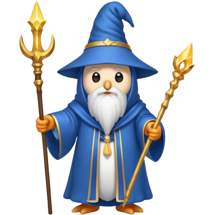 Penguin Wizard emoji