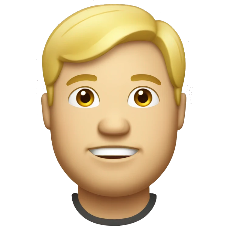 Chubby blonde guy taco emoji