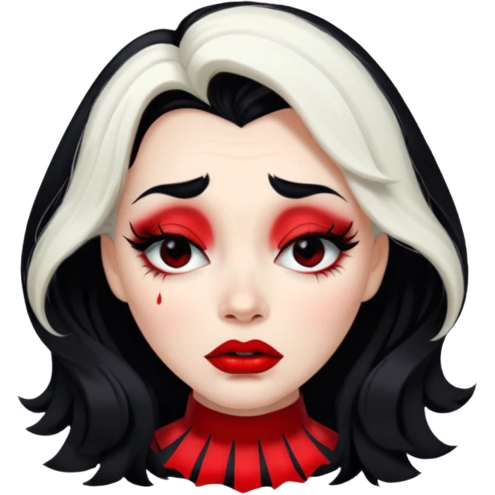 Cruella de vi crying emoji