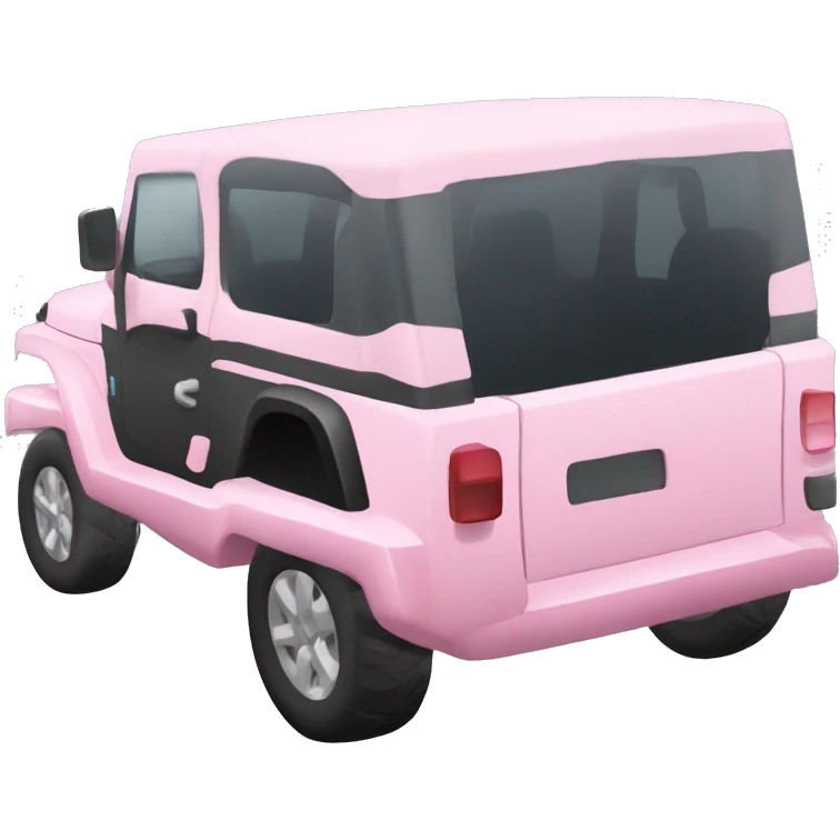 Light Pink double door Jeep emoji