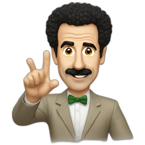 Borat waving emoji