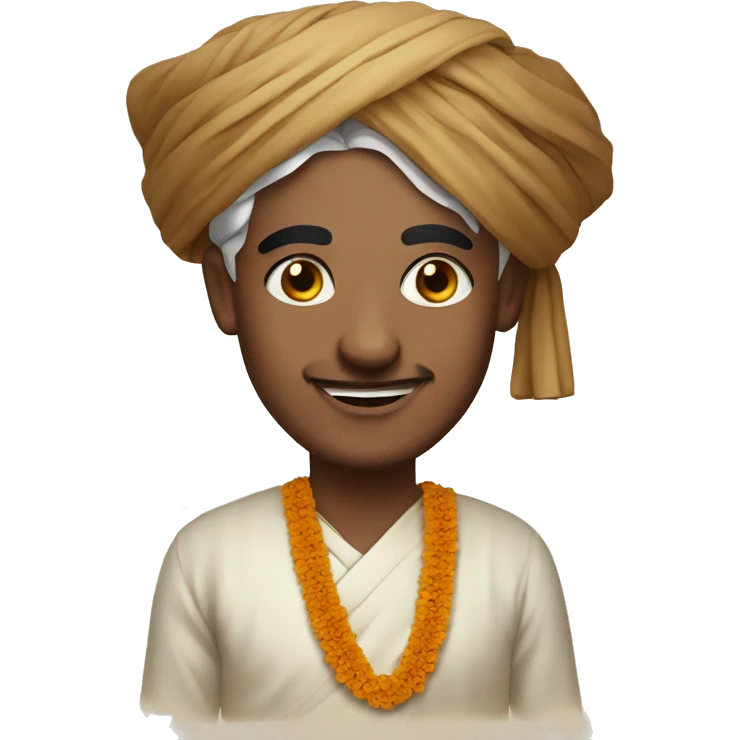 south indian priest with janue emoji
