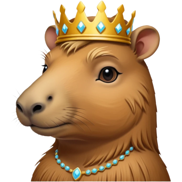 A mystical queen Capybara emoji