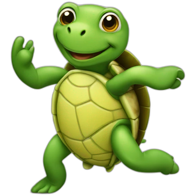 dancing turtle emoji