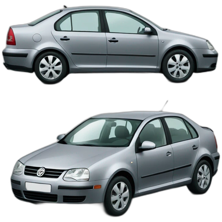 A Silver Gray Volkswagen Bora 1.6 Pacific 2004 emoji