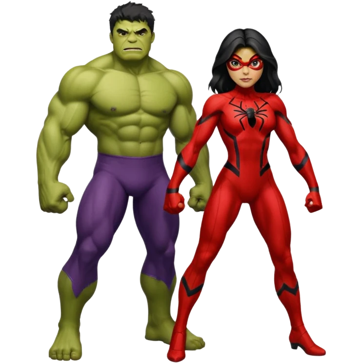 hulk e namoradamulher aranha emoji