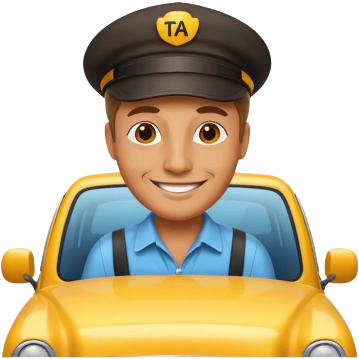 taxi driver emoji