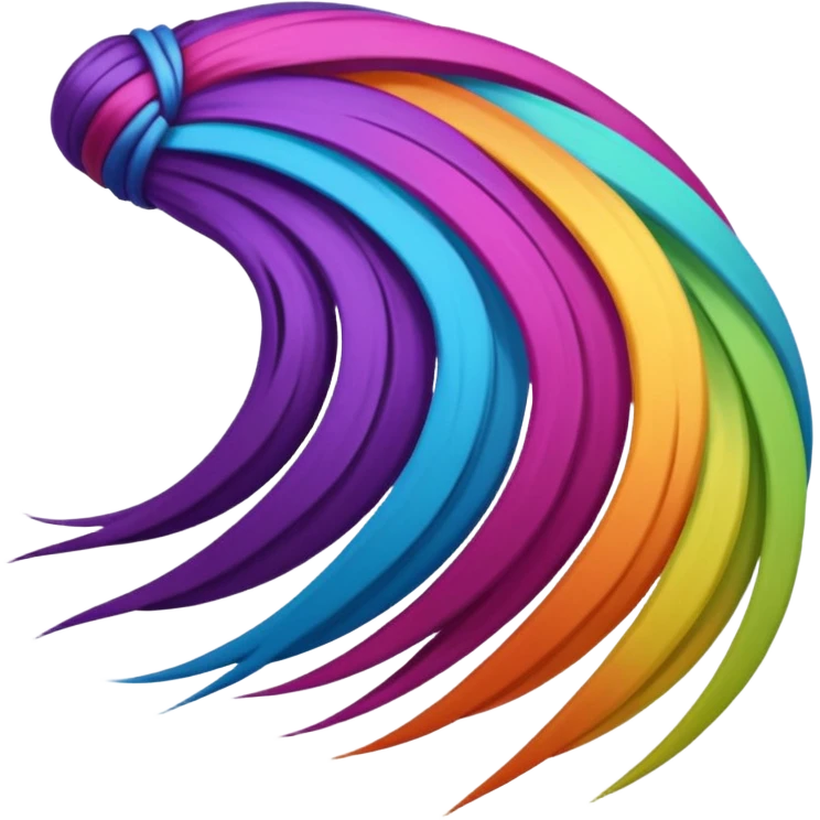 Coloring other hair emoji