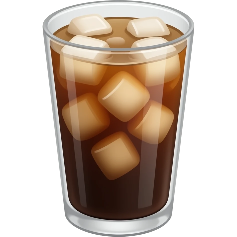 Create aesthetic iced coffee emoji